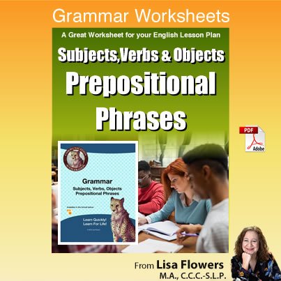 Preposition worksheets in PDF