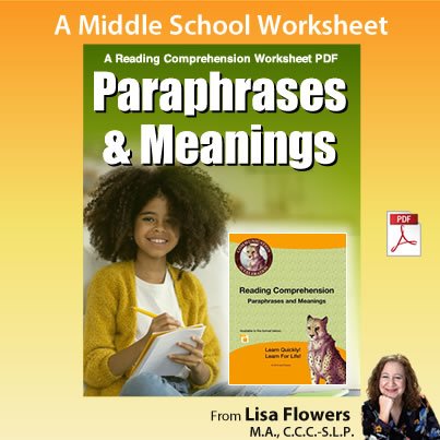 Reading Comprehension Activities for Middle School in PDF