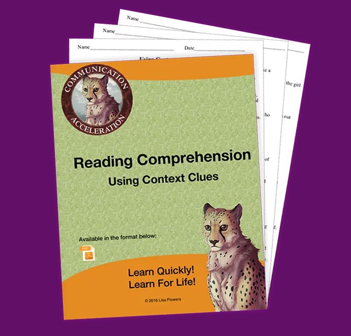 Reading comprehension worksheet Using Context Clues Vocabulary by Speech Language Pathologist Lisa Flowers
