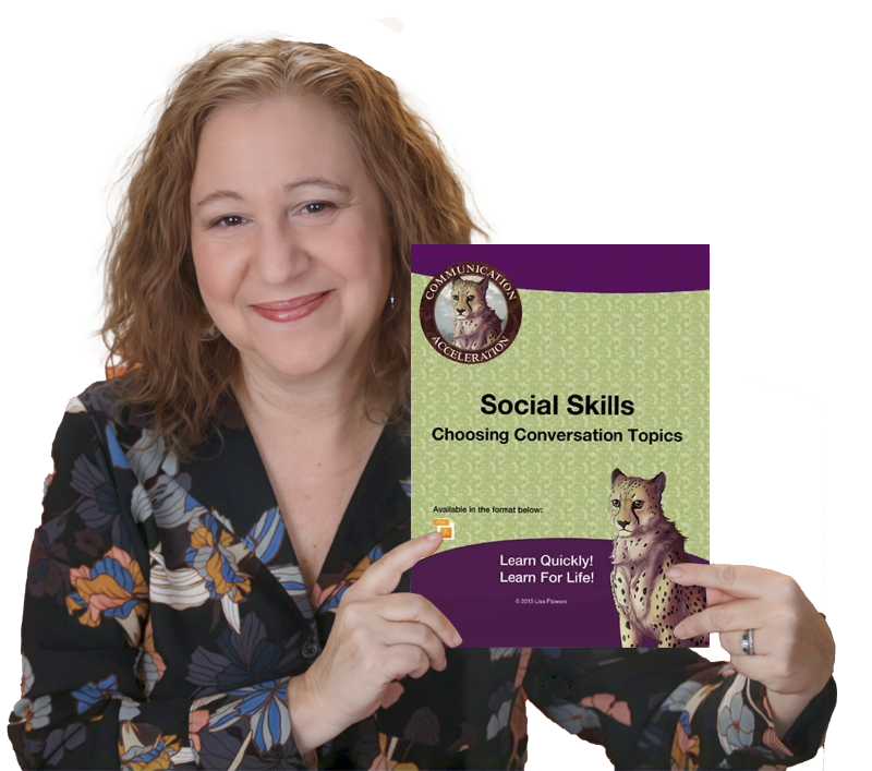 Choosing Conversation Topics worksheet by Speech Language Pathologist Lisa Flowers