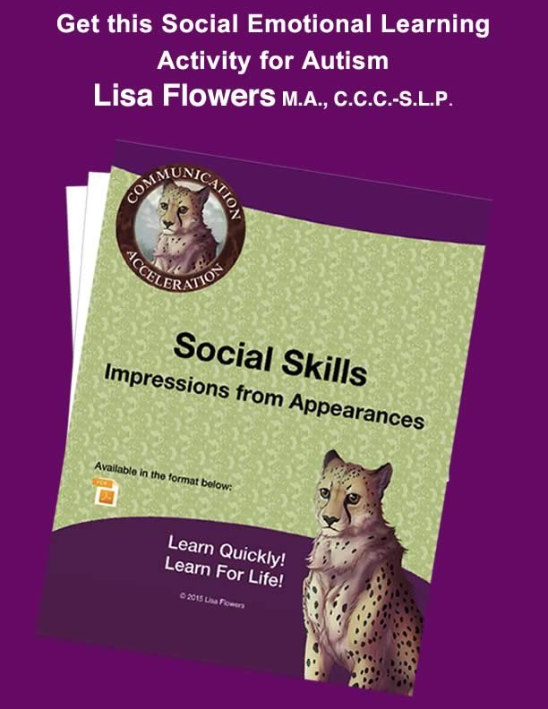 Social Skills Worksheet Impressions from Appearances by Speech Language Pathologist Lisa Flowers