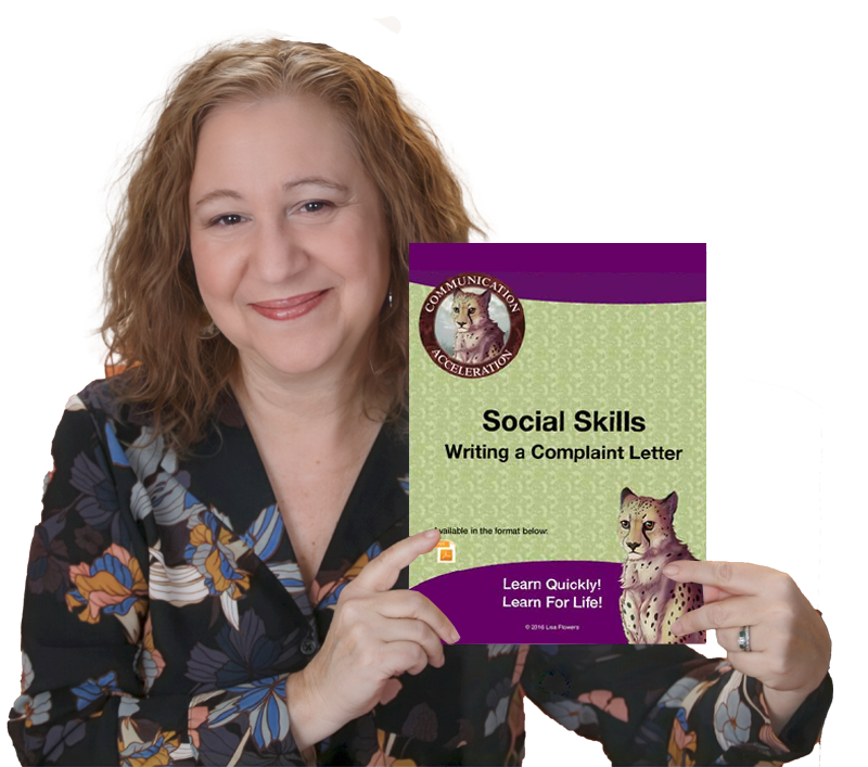 Writing a Complaint Letter: Reader Presupposition worksheet by Speech Language Pathologist Lisa Flowers