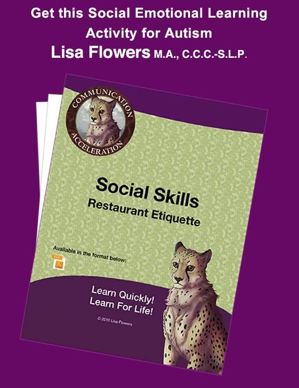 Social Skills Worksheet Restaurant Etiquette by Speech Language Pathologist Lisa Flowers