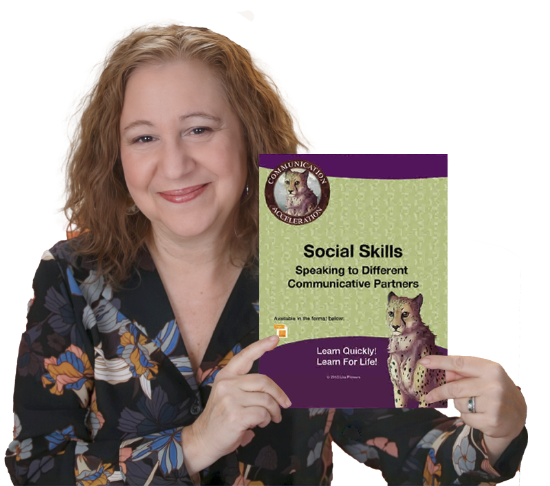 Speaking to Different Communicative Partners worksheet by Speech Language Pathologist Lisa Flowers