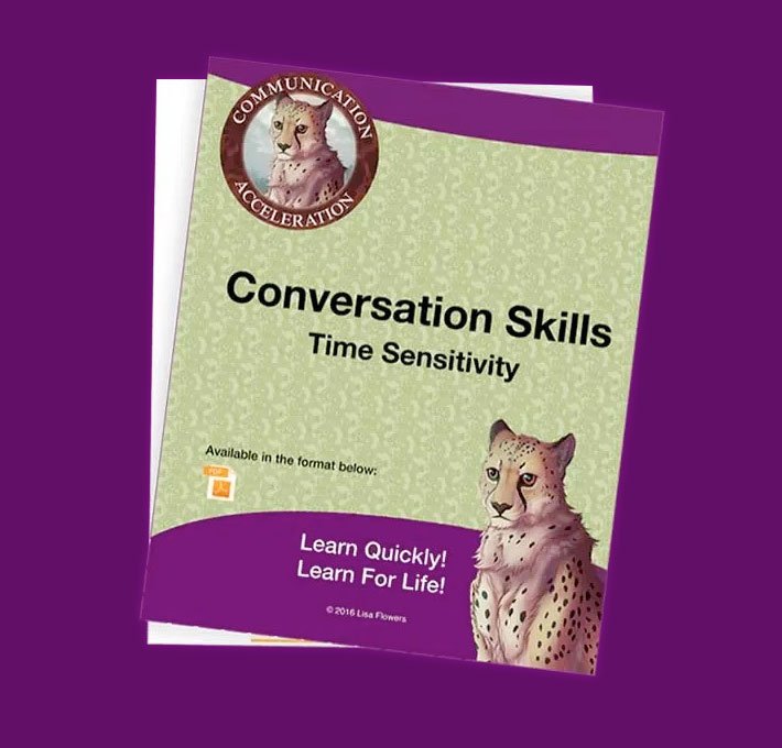 Social Skills Worksheet Communication Skills: Time Sensitivity by Speech Language Pathologist Lisa Flowers